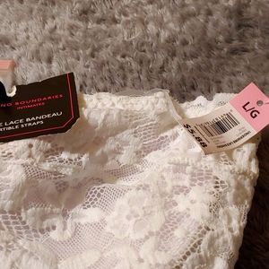 No boundaries lace strapless bra